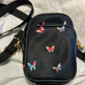 Black Butterfly Crossbody Bag